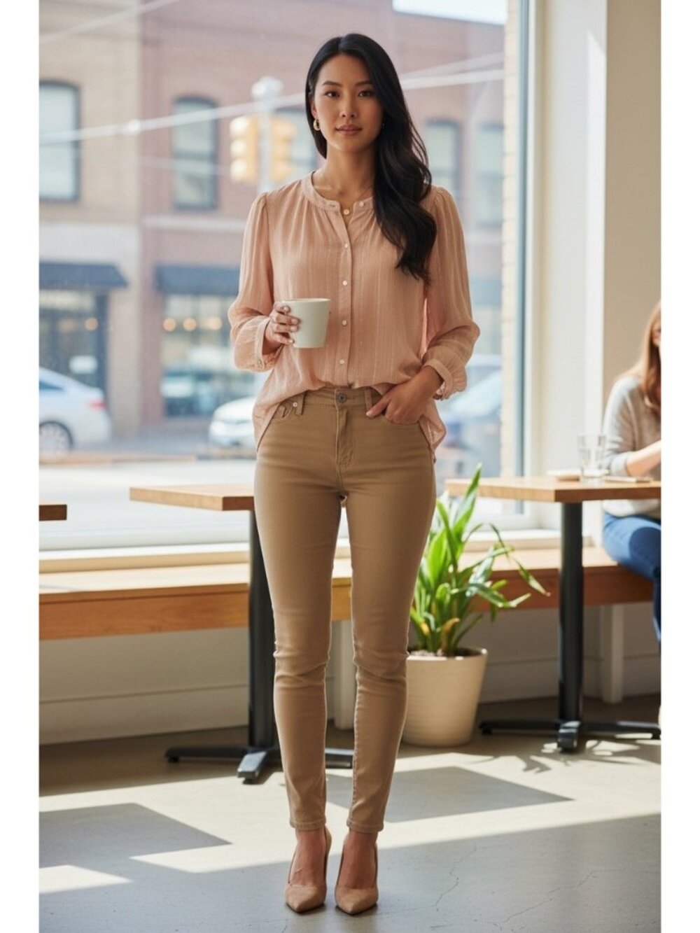 Loft Women's Light Pink Light Weight Top